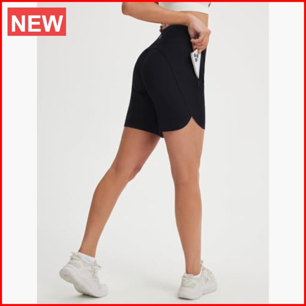 7" Quick Dry Polyester Spandex Running Shorts Hig… - image 2